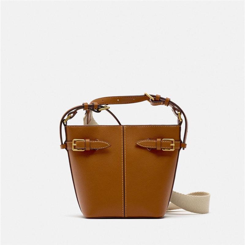 Сотни ретро пряжки декоративная испанская женская сумка Senior Sense плечо сумка-ведро — фото 3