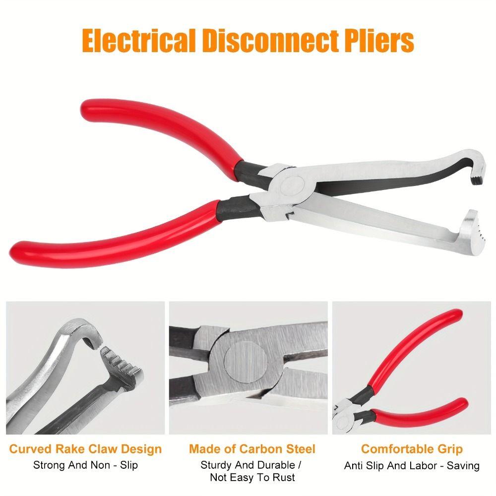 Multi-function Electrical Disconnect Pliers Bendable Head Connector Release Tool  Oil Pipes