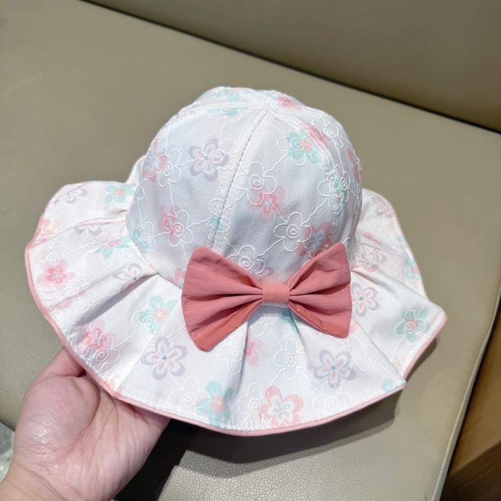 Women's Hat Spring Summer Thin Children's Fisherman's Hat Princess Cute Sweet Sunshade Hat Big Eaves