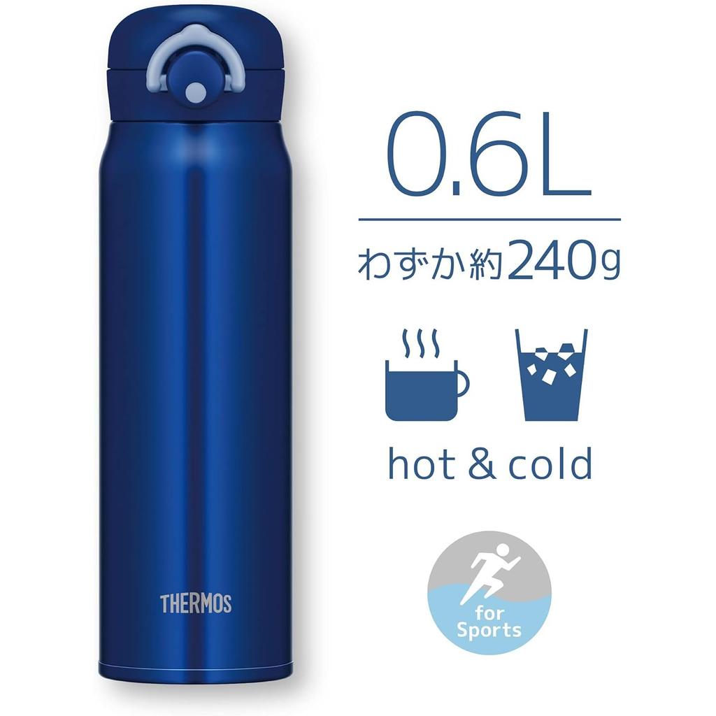 Thermos Vacuum Insulated Portable Mug 600ml Navy NVY JNR-602