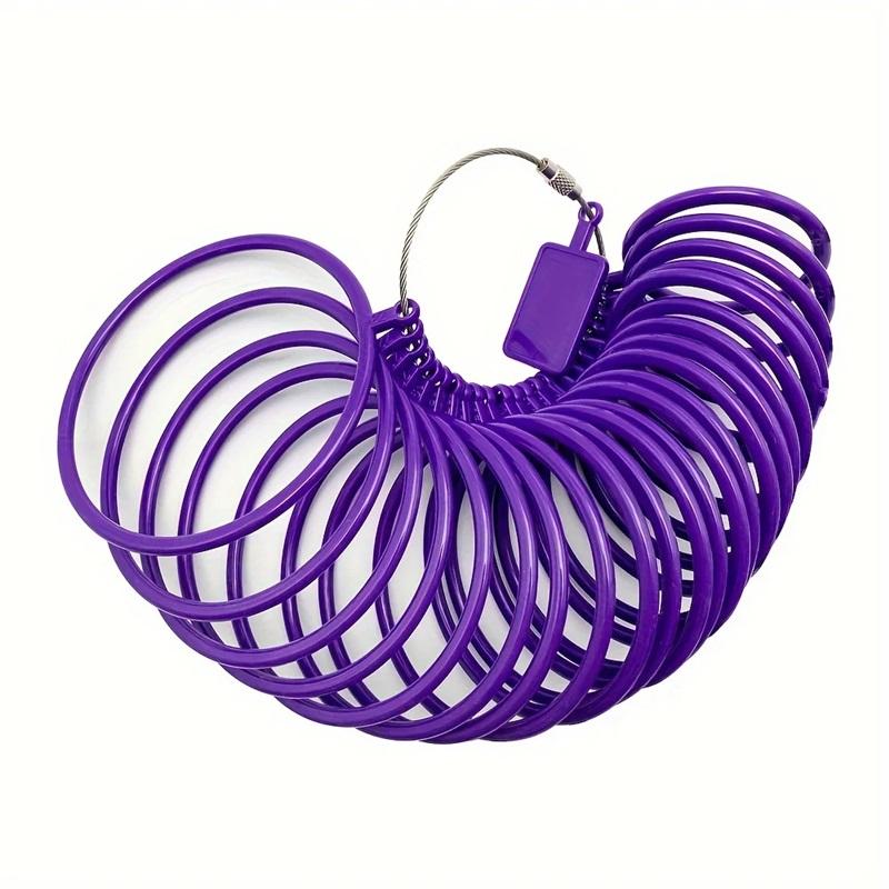1pc Purple Plastic Bracelet Sizer for DIY Jewelry Wrist Diameter Measuring Tool Loop Sizer for Accurate Bracelet Sizing