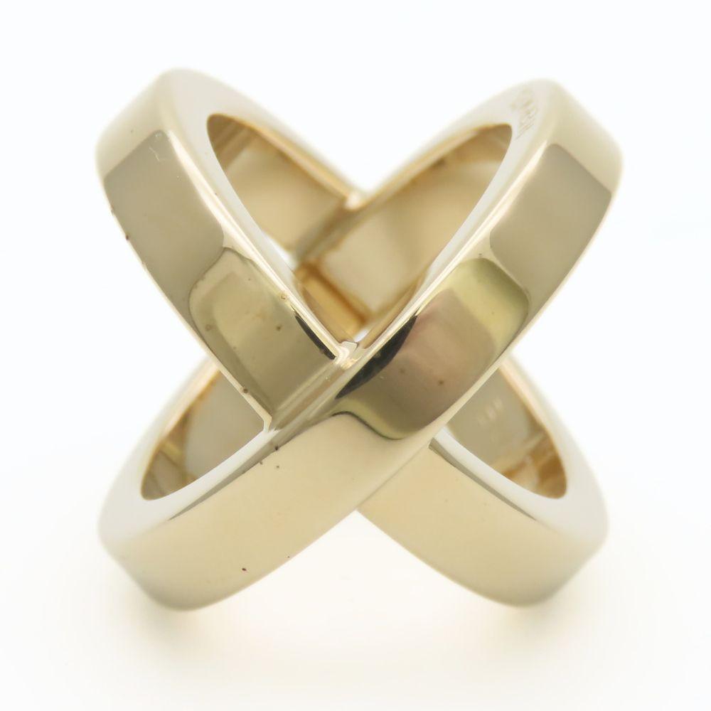 Used HERMES Scarf Ring Cosmos Metal 12.1g Gold Plating