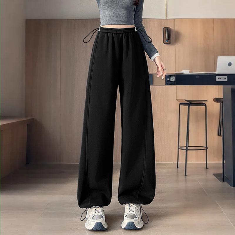 American Style Maternity Sweatpants: Narrow & Wide Leg Options for Casual or Sporty Wear 2XL чёрный
