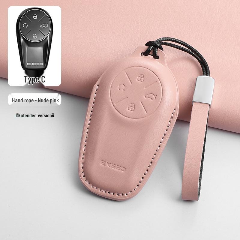 

Exeed Sterra Genuine Leather Car Key and Remote Case - Unisex Protective Shell with Buckle