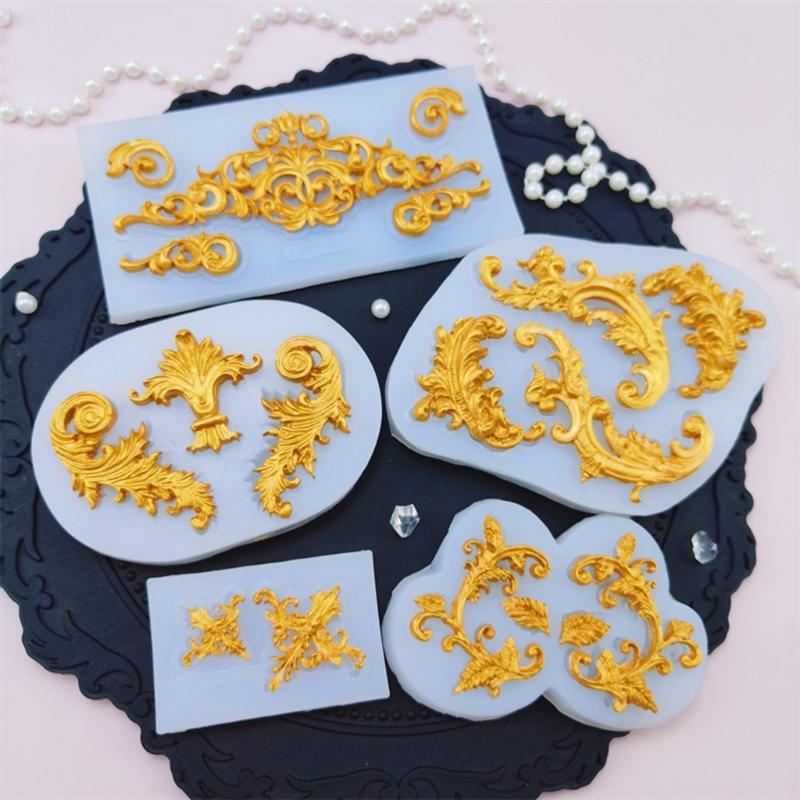 Professional Grade Fondant Border Mold Set With Intricate European Patterns Dishwasher Safe Baking Essential