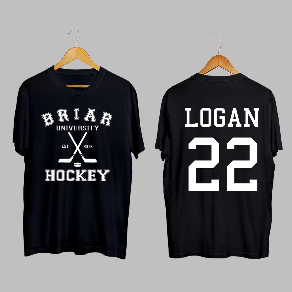Offcampus Briar University Graham 44 Graphics Unisex Shirt 2026 Summer High Quality Unisexs Unisexs Oneck Ice Hockey Tshirt M