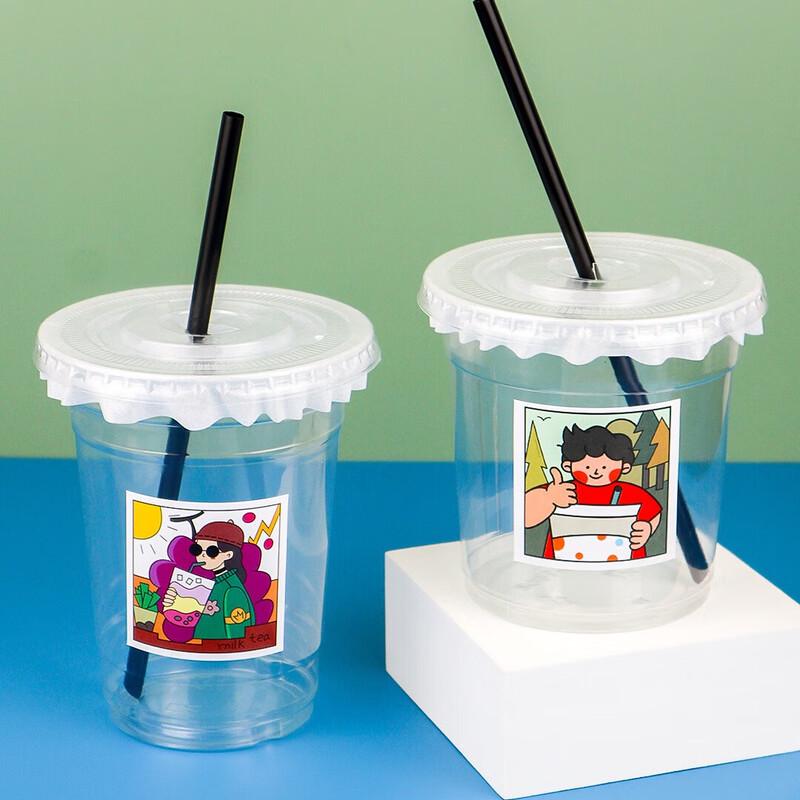 Xiao Yue Ya 360ml PET Kaltgetränkebecher Set