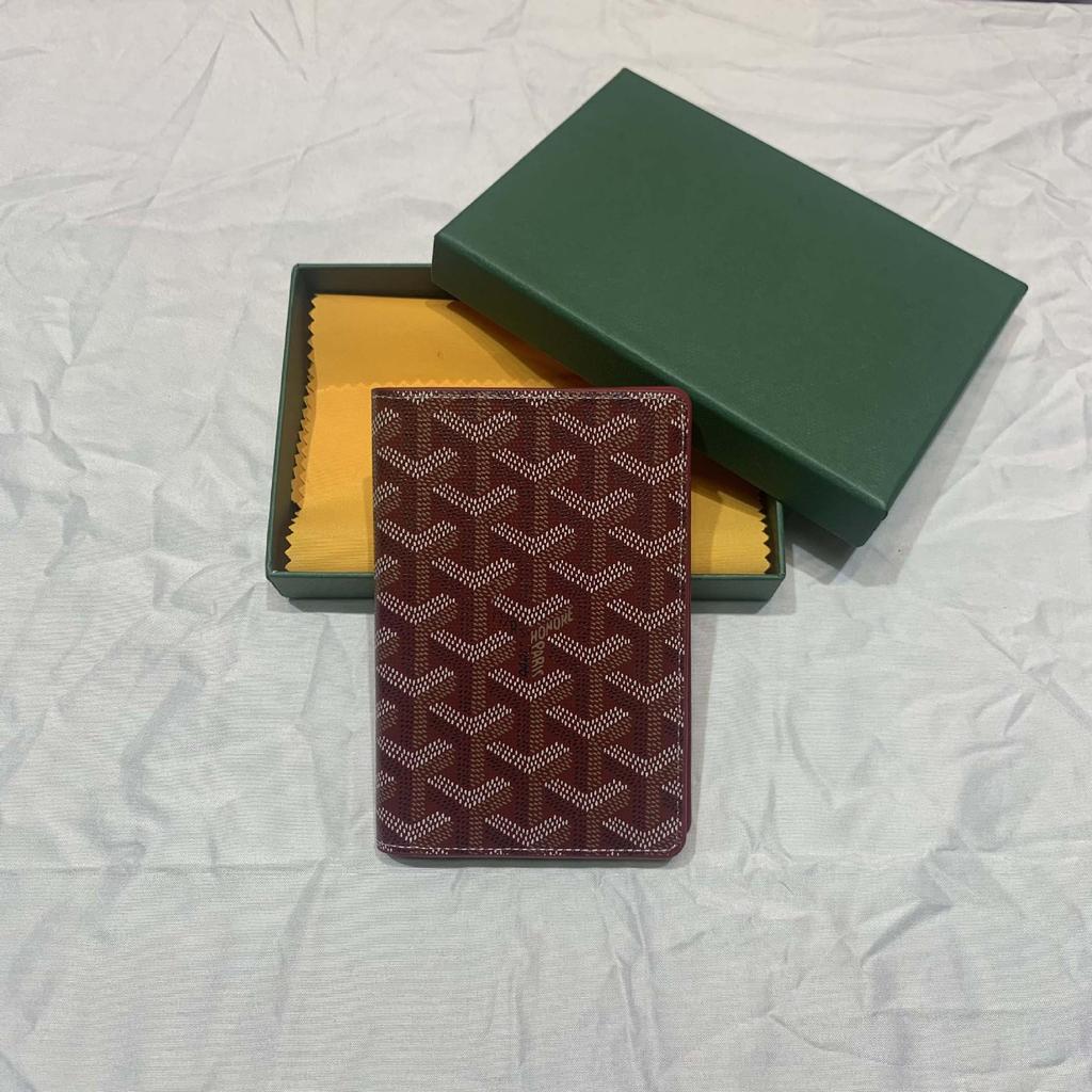 Dogtooth Print Goya Passport Holder & Coin Purse - Stylish & Versatile Wallet