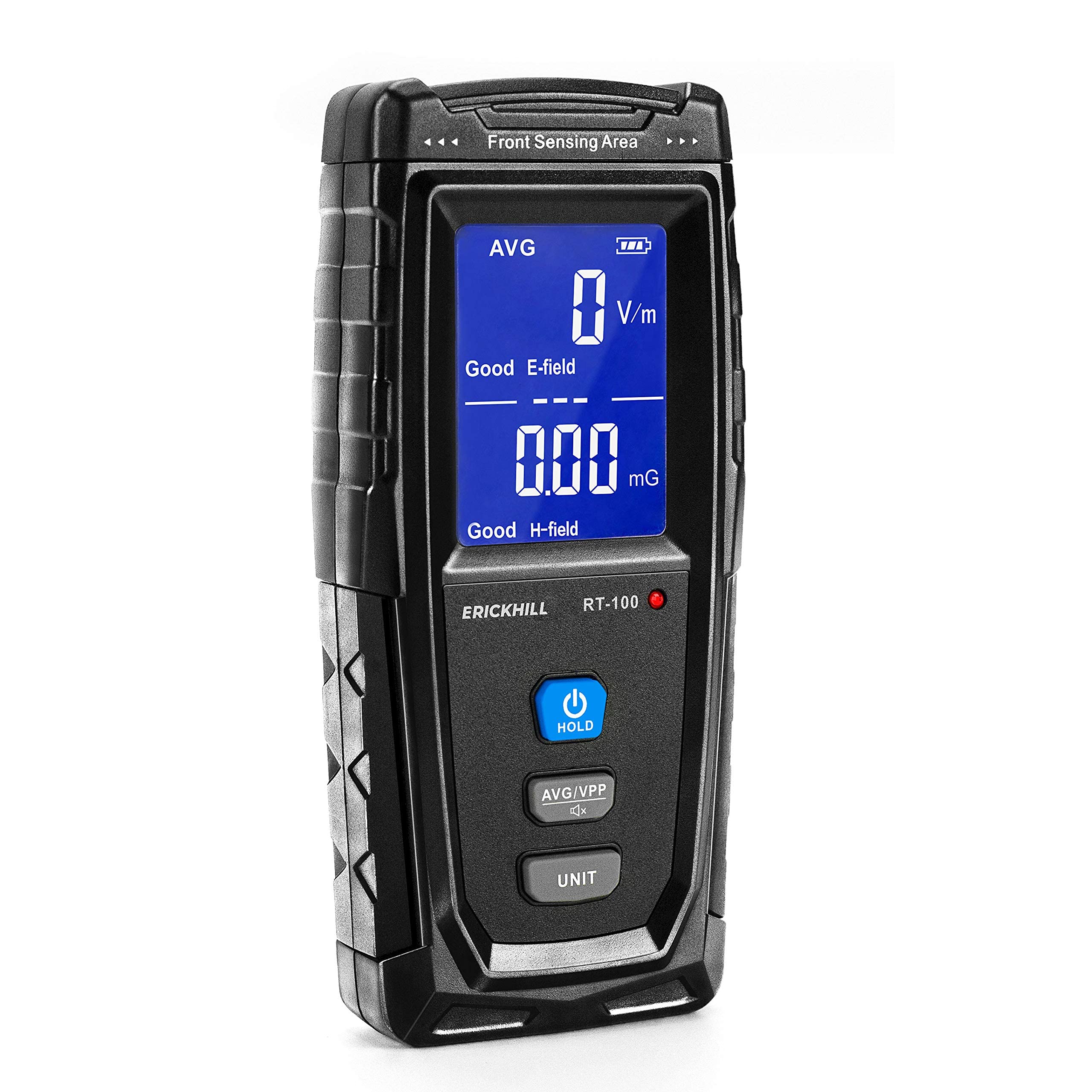 

ERICKHILL Electromagnetic Wave Meter Electromagnetic Wave Electromagnetic Field Radiation Tester EMF Meter Rechargeable Handheld LCD with Alarm