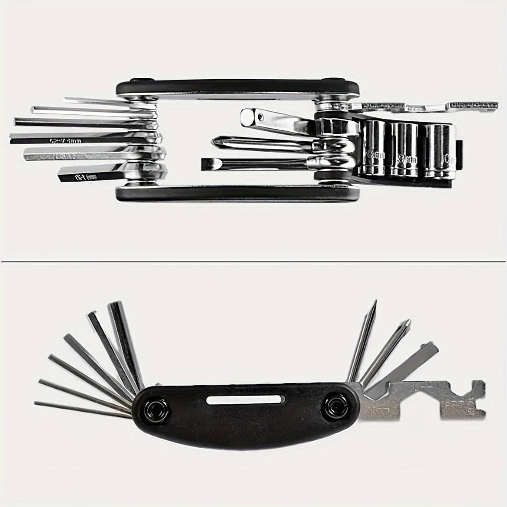 16in1 Bicycle Repair Tools Multifunctional Bicycle Repair Tool Combination Pump Tire Patch Repair Kit Chain MTB Bike Repair Tool