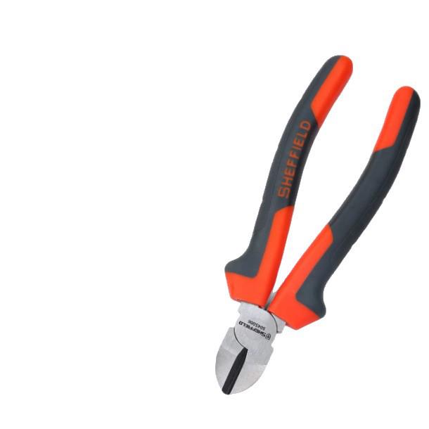 Steel Shield Multi-Functional Angled Diagonal Pliers for Electricians with Snail Tail Removal Feature Industrial Grade 6-inch Diagonal Pliers-S045006