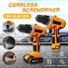 12V/16.8V/21V Cordless Screwdriver Two-speed Power Drills Electric Drill with Rechargeable Lithium Battery Screwdriver