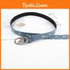 Stylish Ladies' Canvas Belt 2023 Summer New Arrival With Butterfly Shape Smooth Buckle Leather Belt For Jeans Matching