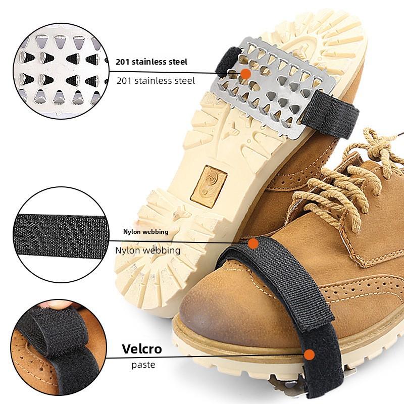 Outdoor Sports Stainless Steel Non-slip Crampons Snow Bundled Shoe Covers Snow Ice Crampons City Ice Fishing Shoe Covers