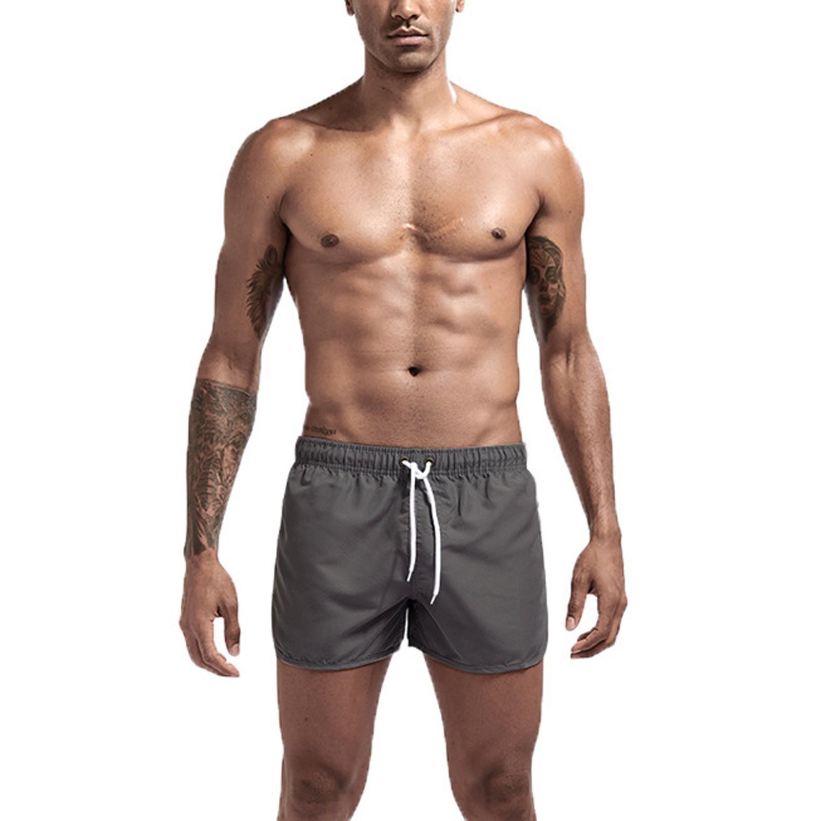 

Мужские модные пляжные шорты из полиэстера, быстросохнущие разноцветные спортивные брюки S