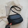 Leather PU Shoulder Bag Korean Style Women Crossbody Bag Simple Flap Crossbody Shoulder Bag  Ladies