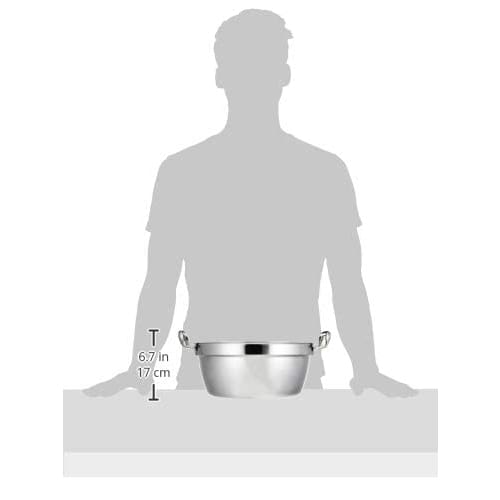 Endo Shoji TKG Power Denji Series Two-Handled Cooking Pot, Material: Molybdenum Stainless Steel, Rust-Resistant, Durable, and Hygienic, Outer Diameter