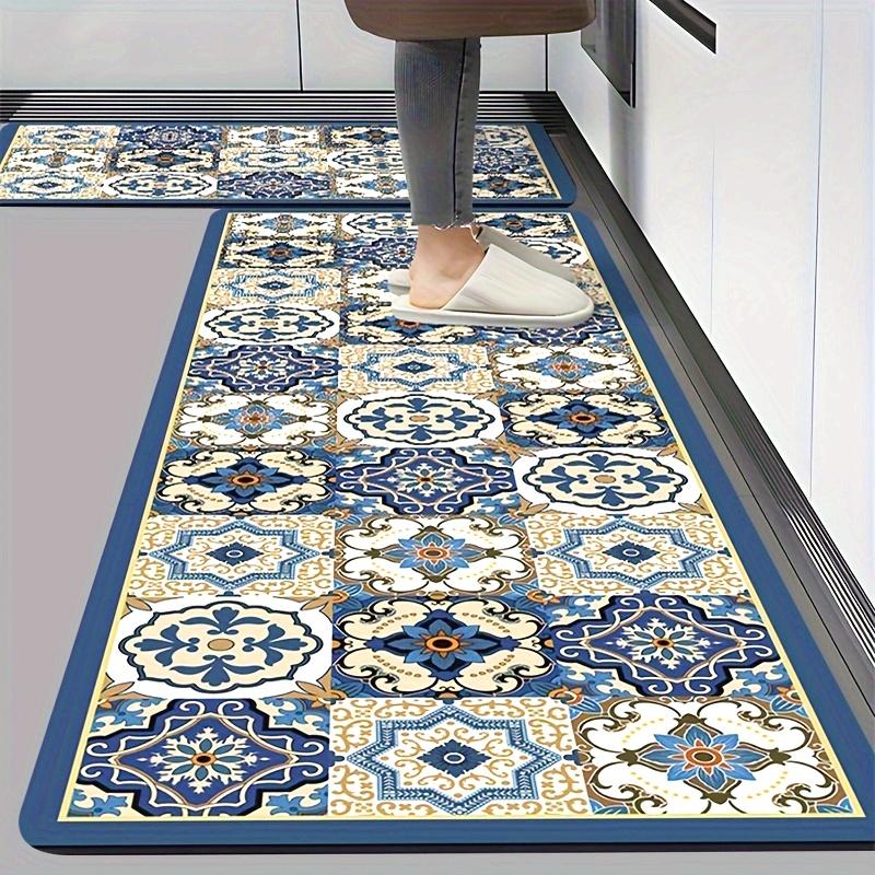 Kitchen Special Rug Water And Oil Resistant Wipeable Non-Washable Absorbent Oil-Absorbing Anti-Slip Carpet For Home Decor