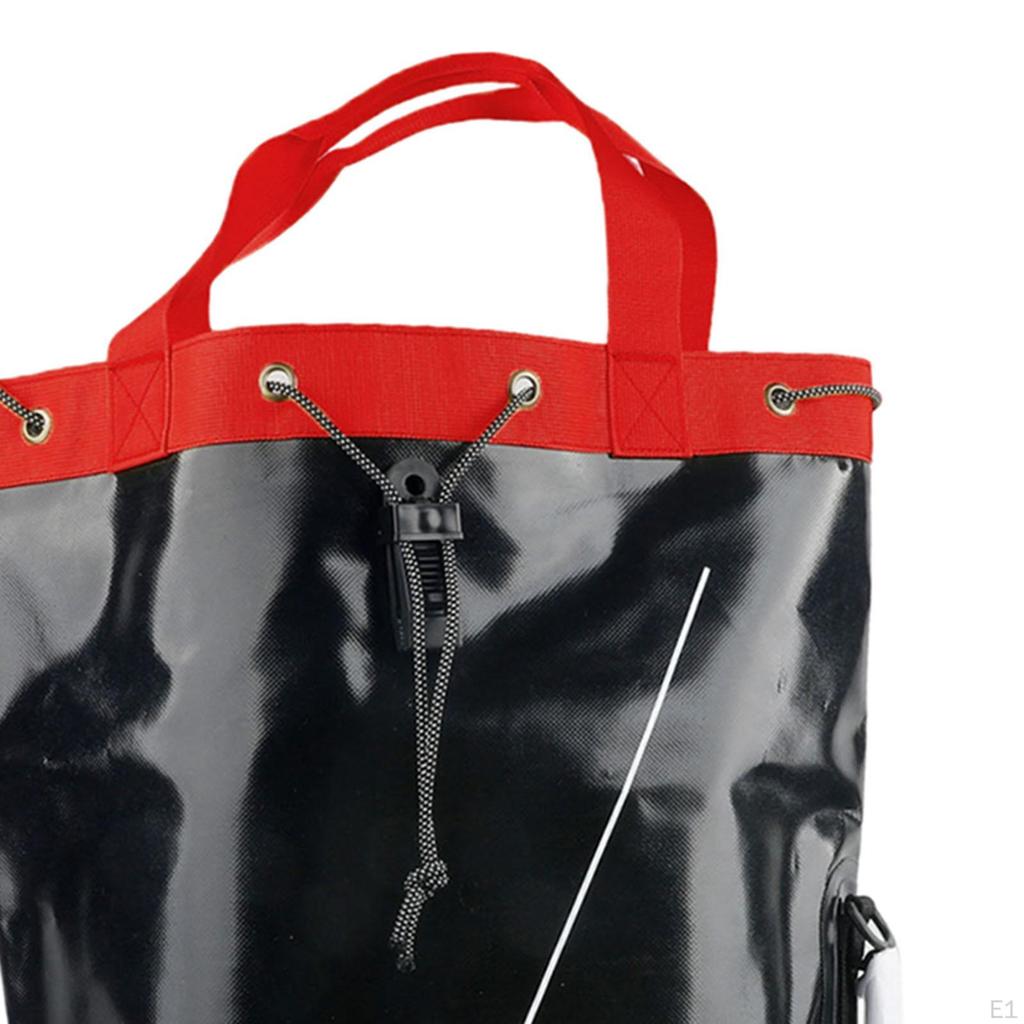 Backpack Rope Carrier Bag with Drawstring Closure Designed for Arborist Gear in Outdoor Settings