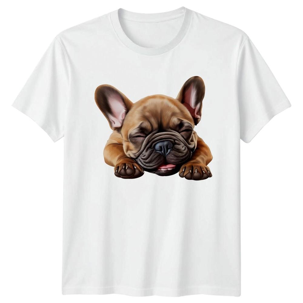 French Bulldog Puppy Sleep Animals Dogs Unisex Unisexs Graphic Tee S