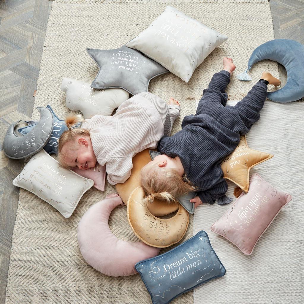 Bambino Rectangle Velvet Cushion Read Me A Story 33cm