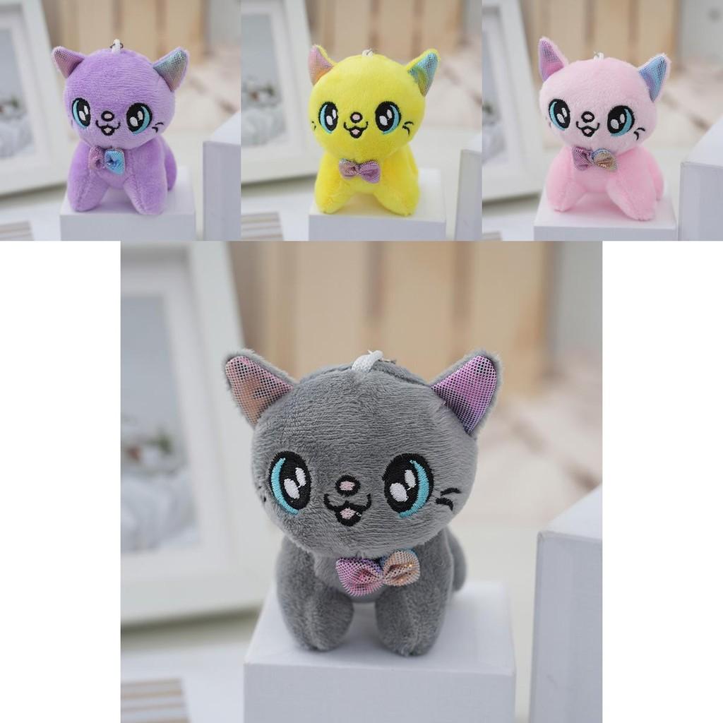 Adorable Plush Cat Keychain Cute And Soft Stuffed Animal Bag Charm 10cm