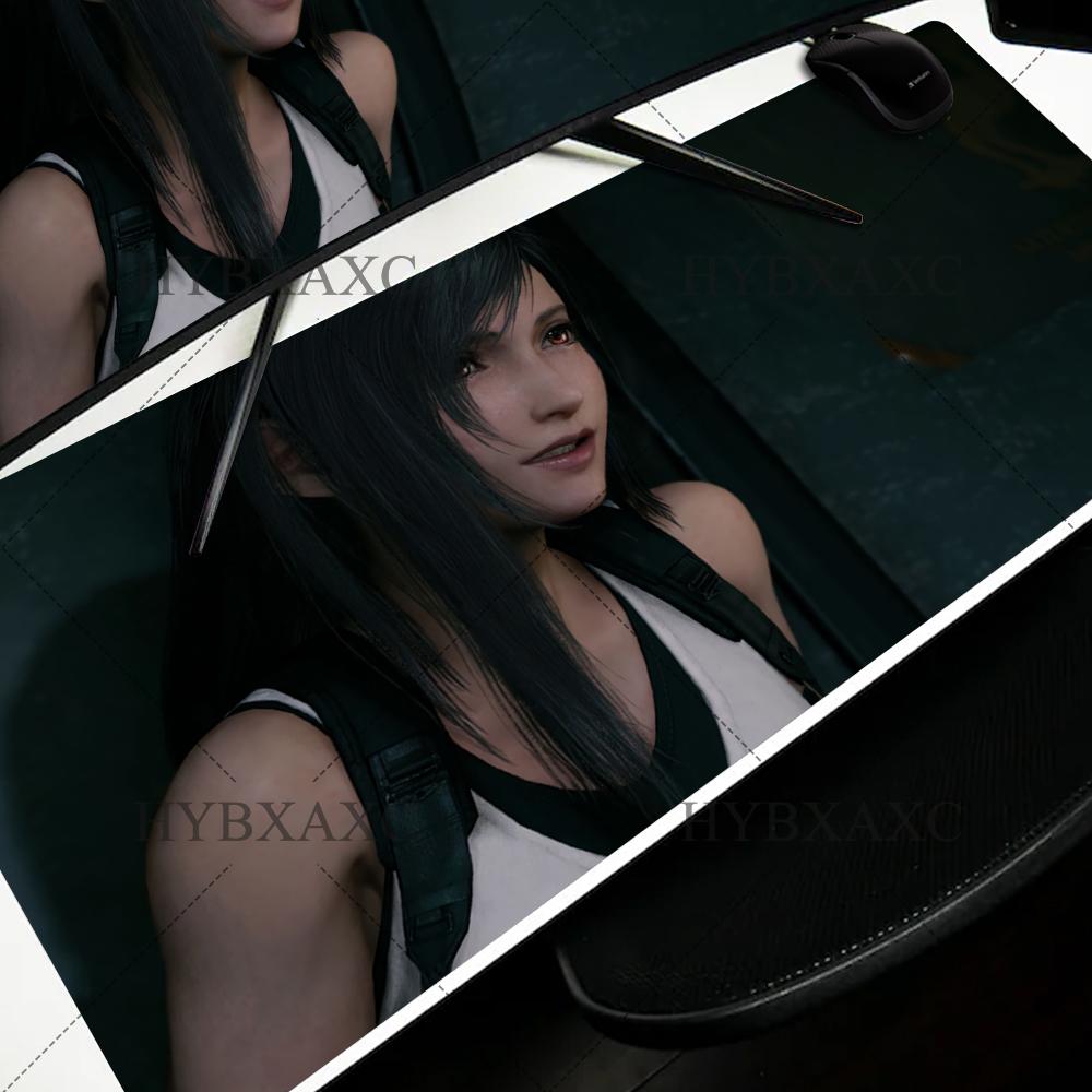 X FINAL FANTASY VII Tifa Lockhart Tappetino Mouse Grande XXL Accessori Gaming Ufficio Gamer Tastiera Scrivania Tappetino Accessori Tappetino Mouse