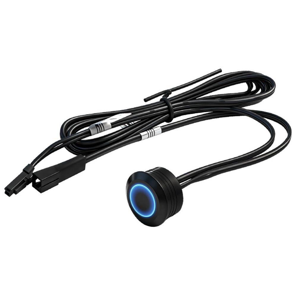 Durable DC 12-24V Touch Sensor Switch Touch Control Embedded Mount LED Cabinet Light Controller Stepless Dimming Cable Connector (as the picture,220V)
