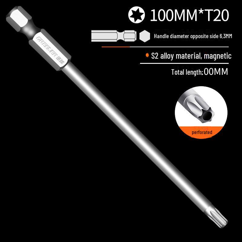 Lvlin S2 Single-ended Pozidriv Hex Wind Bit Screwdriver Head