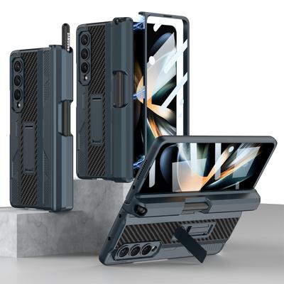 Tvrzené sklo s ochranou proti pádu, plné pokrytí, kryt s stojánkem pro Samsung Galaxy Z Fold 3 5g Fold 4 Fold 3 Fold 4