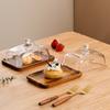Rectangular Dessert Plate Light Luxury Butter Plates Food Container Cheese Storage Case  Kitchen