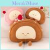 Cute Swiss Roll Plush Doll Pillow With Short Plush Fabric For Bedroom Decor And Comfort