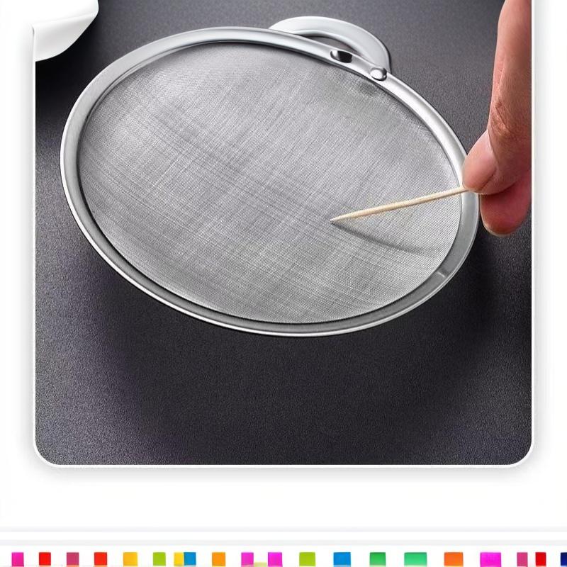 304 Stainless Steel 100 Mesh Fine Food Strainer Set Ergonomic Handle For Kitchen Cooking Baking Flour Oil Juice