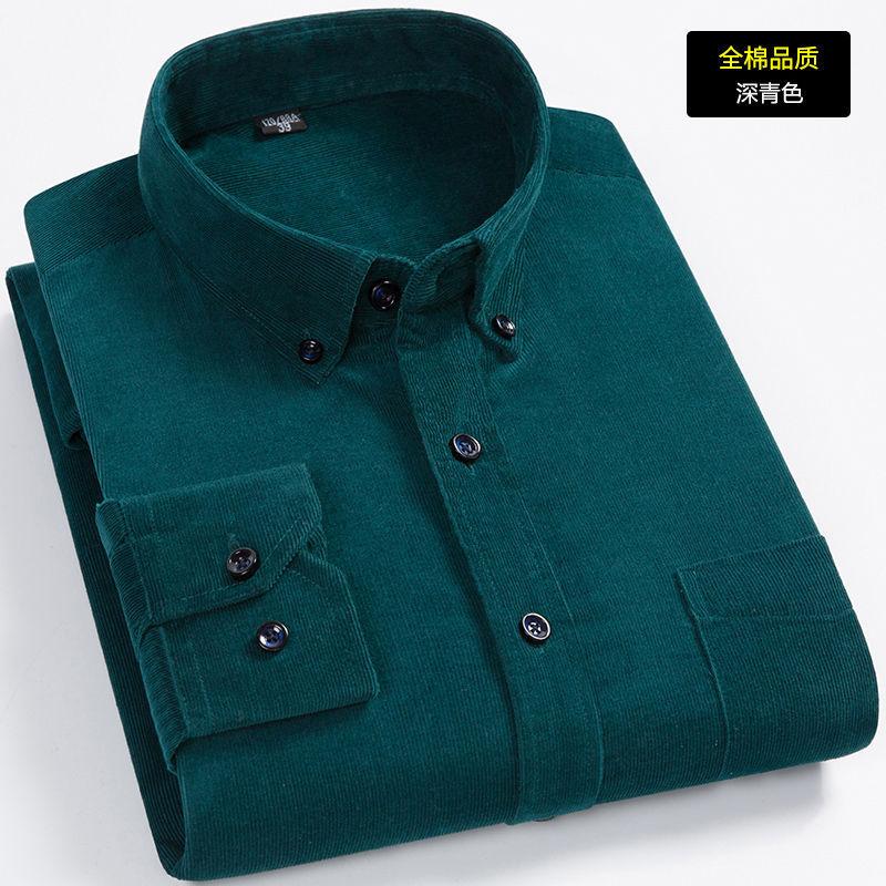 Toamnă/Iarnă New Bumbac velur, Plus Size Cămăși Casual Top pentru bărbați Solid