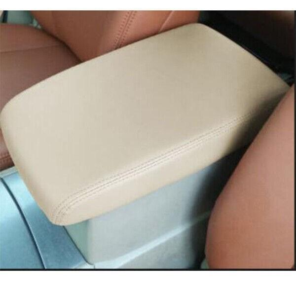 For Toyota Highlander 08-13 Beige Leather Middle Console Armrest Box Cover Trim