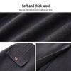 Women's High-Waisted Gray Wool Bodycon Skirt - Autumn/Winter 2024 A-Line Retro Mid-Length Skirt
