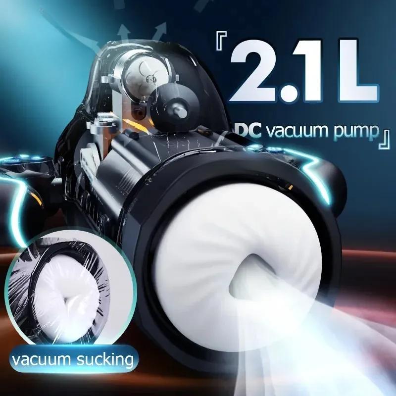 2025 Nový Leten THRUSTING-PRO Vysokorychlostní tlačný mužský masturbátor 18+ Automatické sání Ohřev vagíny Masturbace Sexuální hračky pro muže