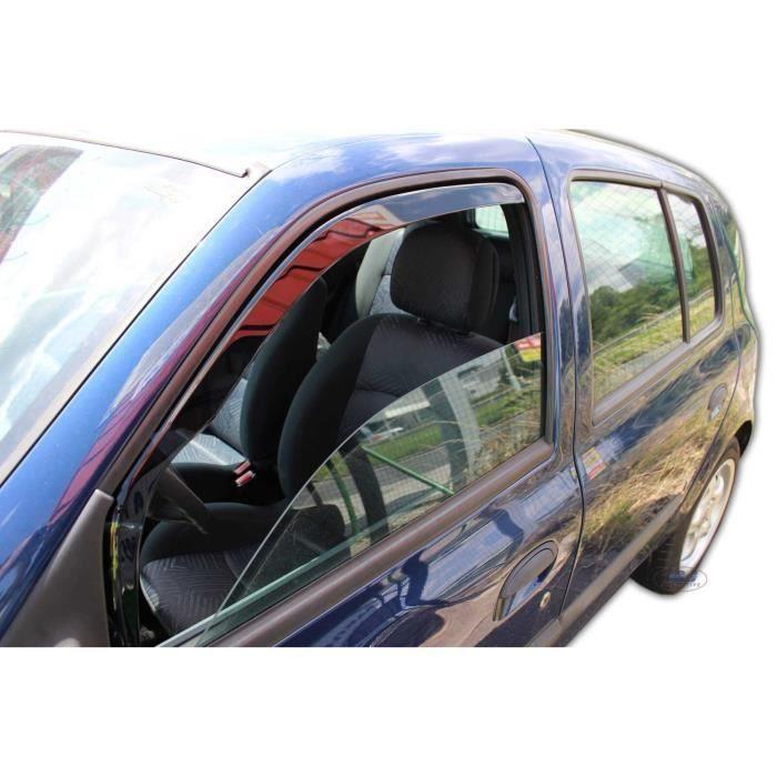 Déflecteurs d'air - J&amp;J AUTOMOTIVE - Heko - Fumé - Renault Clio 2 5P - 1998-2005