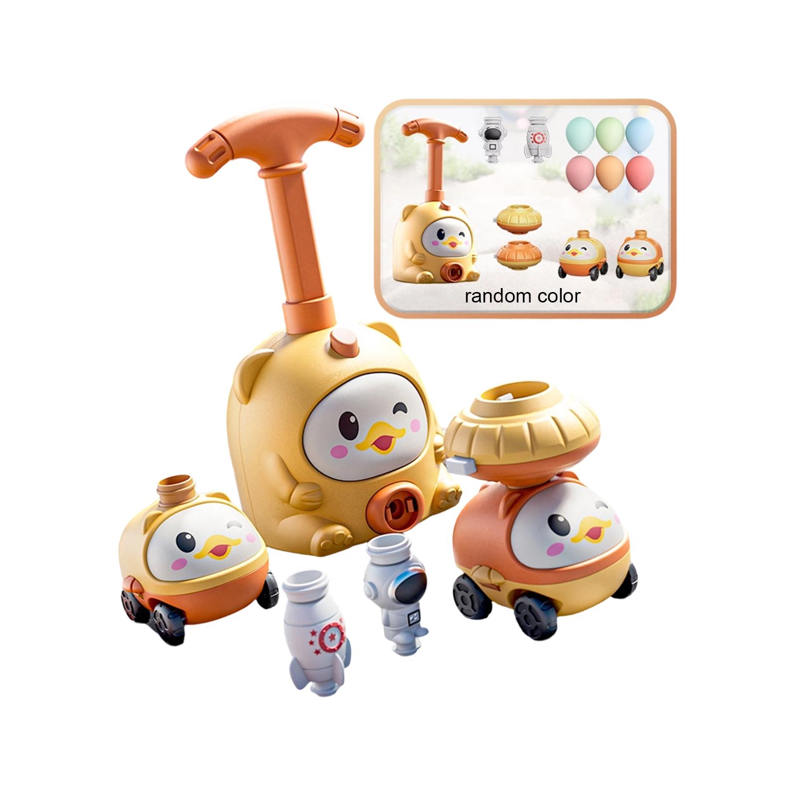 

Balloon Powered Flying Car Educational Toy Set 2 Vehicles 10 Balloons 1 Launcher Air Propulsion Science Kit for Kids One Size жовтий