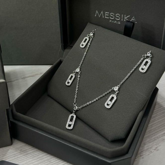 

Новое ожерелье с подвеской-цирконом, скользящим по цепочке, пять бриллиантов: Минималистичная роскошь для женщин серебряный