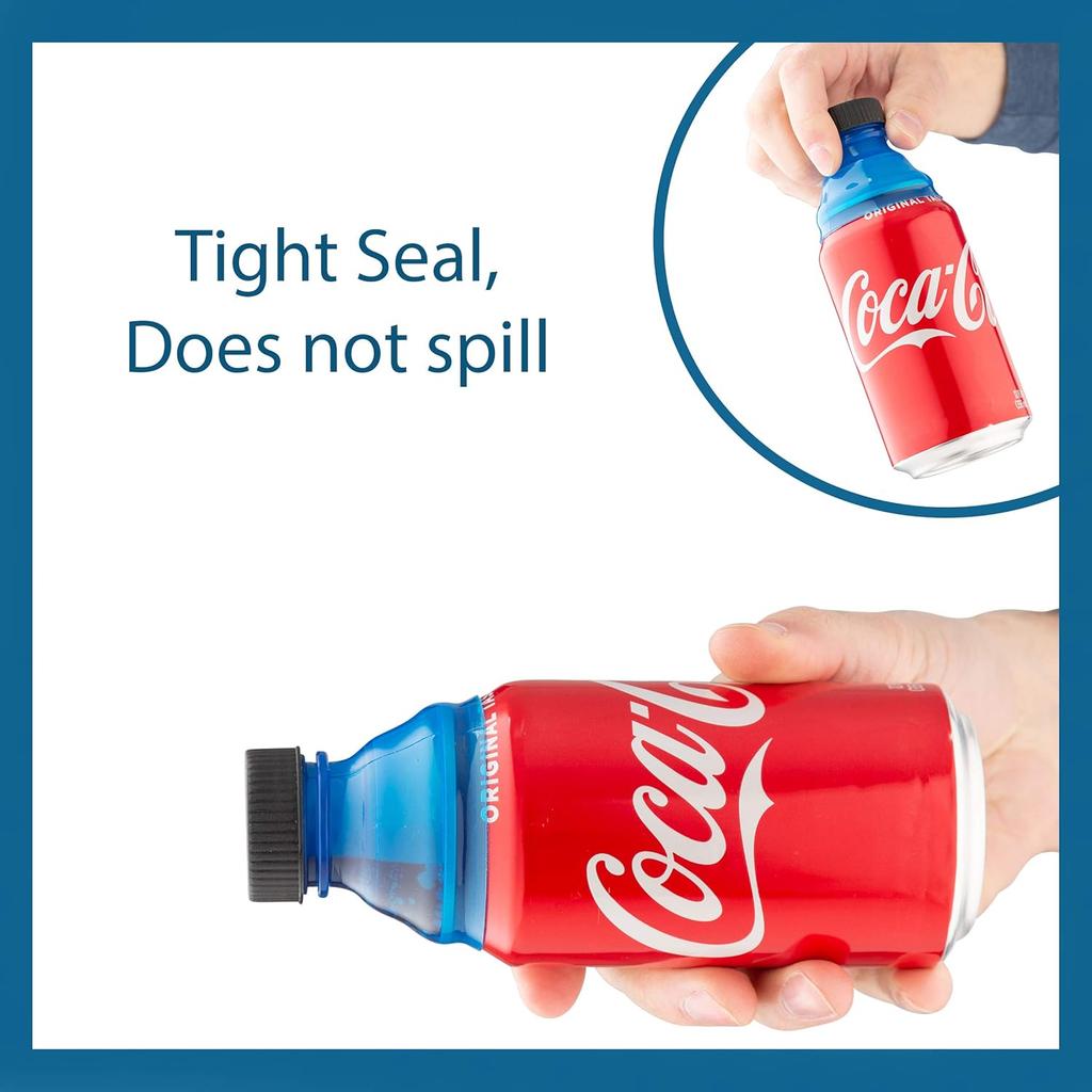 Reusable Soda Can Lids - Spill-Proof, Snap-On Covers for Freshness and Protection, Set of 6 Colorful Can Toppers