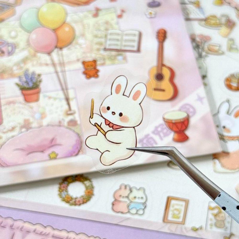 Cute Cartoon Style Scene Building Sticker Book Scrapbook Stickers  Scrapbook Decorating