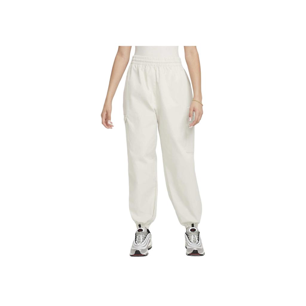 Nike Knitted Sports Pants Comfortable Soft Versatile Men Bottoms Light-Bone White FZ5554072