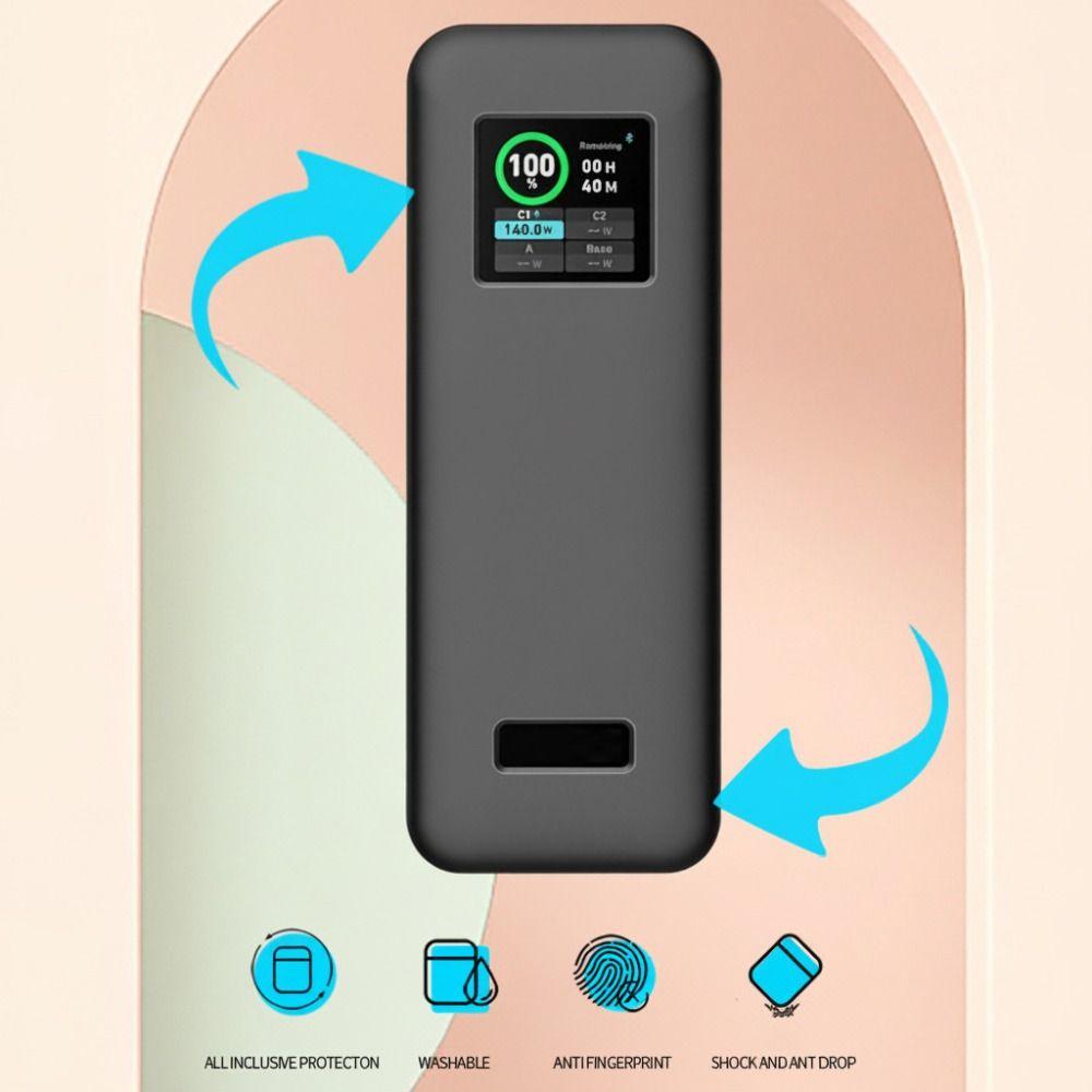 Shockproof Silicone Case Dustproof Soft Protective Cover Anti-drop Portable for Anker Prime 27650mAh Power Bank 250W