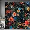 Mandala Bohemian Colorful Floral Shower Curtain Home Decorative Bathtub Shower Curtain, Bathroom Decoration Accessories
