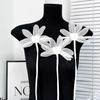 Three-Dimensional Mesh Yarn Flower High Sense Irregular Streamer Lotus Leaf Corsage Diy Accessories Cloth Sticker Clothing Accessories