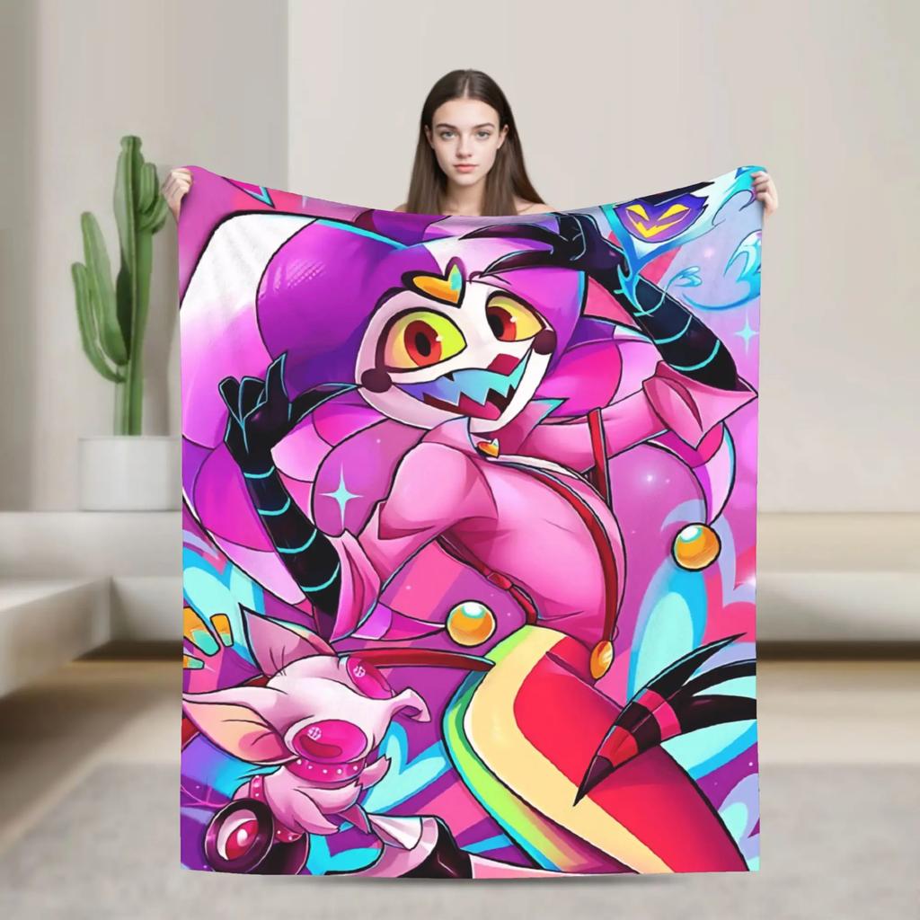 Super Warm Flannel Blanket for Kids and Adults Lucifer Morningstar Anime Themed Bedding Throw for Sofa Couch Chair or Bed Cover