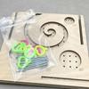 Creative Wooden Yarn Bowl Crochet Organizer Storage Holder Diy Wooden Yarn Dispenser Knitting Bowl For Knitting Crochet Skeins