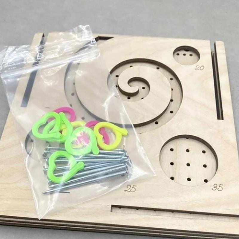 Creative Wooden Yarn Bowl Crochet Organizer Storage Holder Diy Wooden Yarn Dispenser Knitting Bowl For Knitting Crochet Skeins