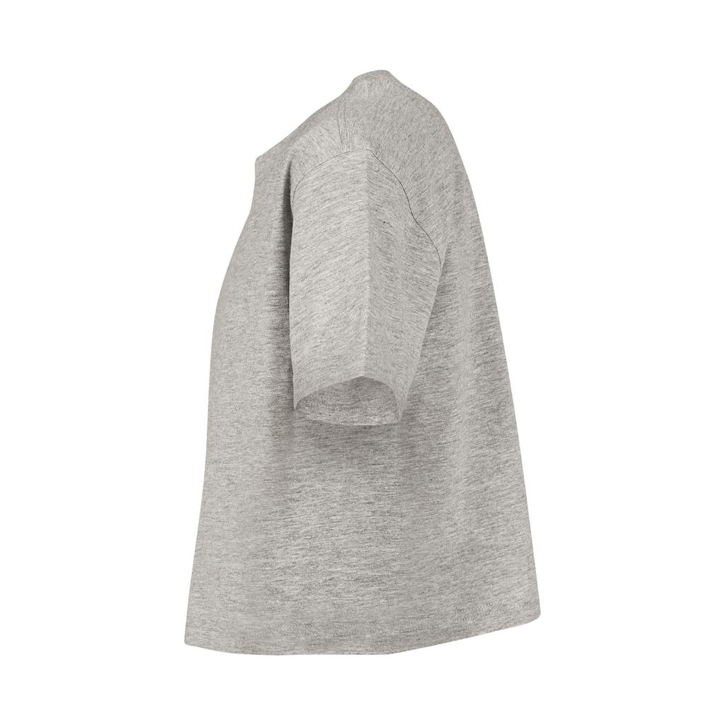 Build Your Brand Girls Heather Jersey Crop T-Shirt